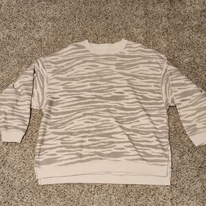American Eagle Outfitters Zebra Print Sweatshirt